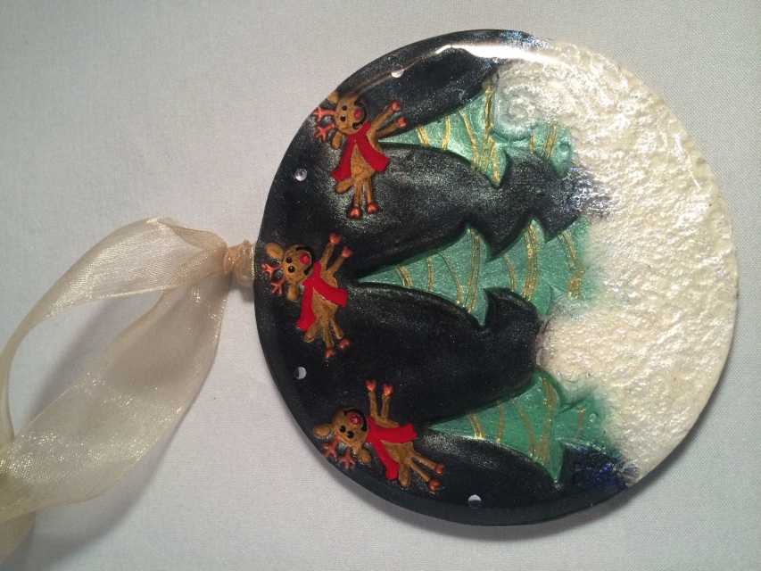 Lightweight Clay Christmas Ornaments Coated in Resin